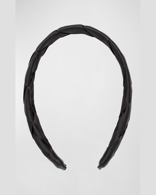 L. Erickson Black Blair Braided Headband