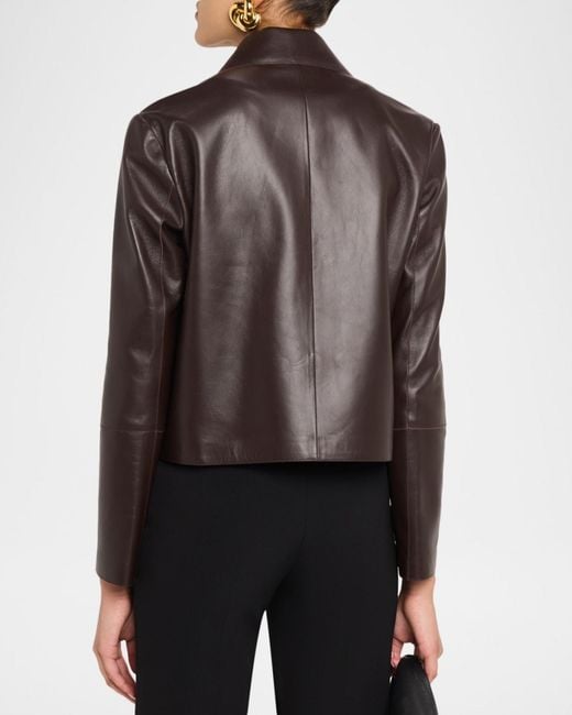 Arma Brown Emy Buttery Leather Jacket