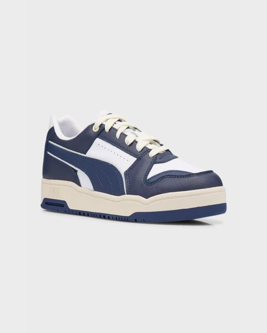 PUMA Blue Slipstream Lo Vintage Low-Top Sneakers for men