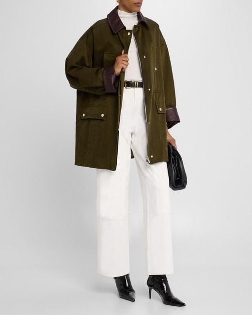 A.L.C. Green Theo Oversized Barn Jacket