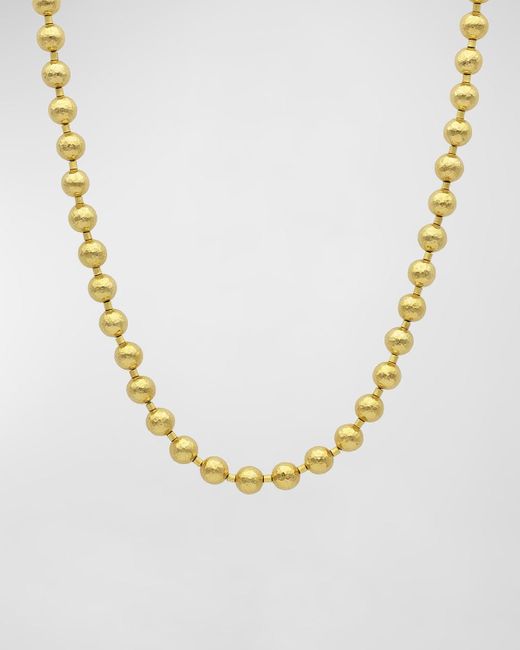 Gurhan Metallic 24k Yellow Gold Beaded Necklace