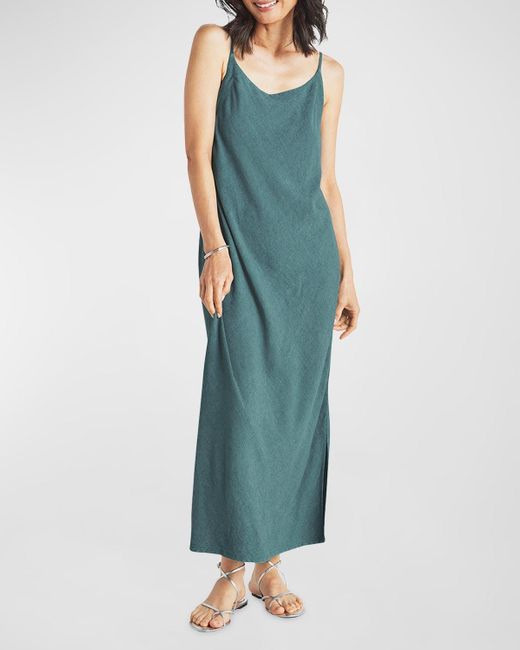 Splendid Green Breeze Scoop-Neck Spaghetti-Strap Maxi Dress
