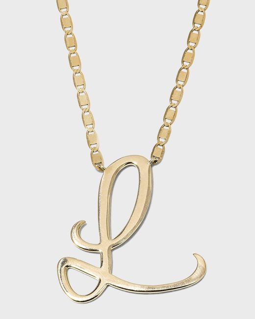 Lana Jewelry White 14K Malibu Initial Necklace