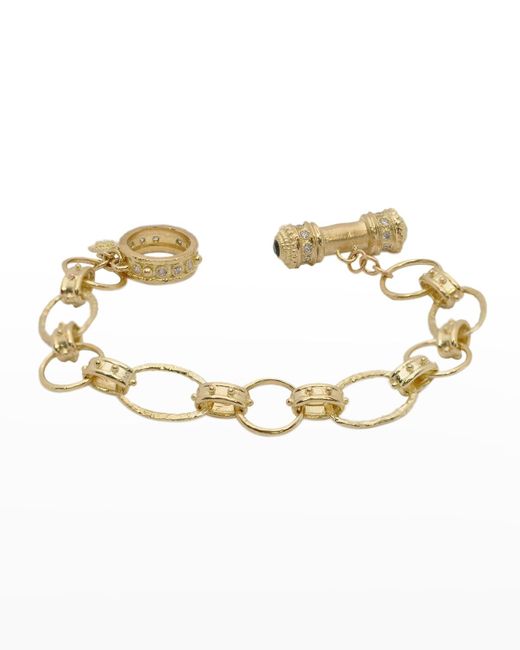 Armenta Metallic Sueno Diamond Toggle Chain Bracelet