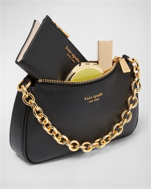 Kate Spade Black Jolie Small Leather Convertible Crossbody Bag