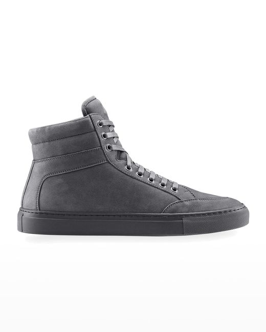 KOIO Primo Tonal Suede/nubuck High-top Sneakers in Gray for Men | Lyst