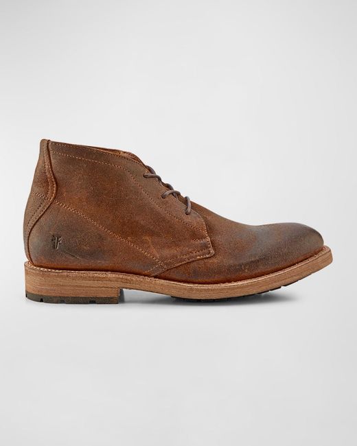 Frye Brown Bowery Chukka Boots for men