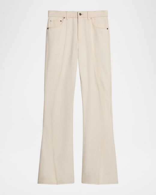 Helmut Lang Natural Wide-Leg Ski Jeans