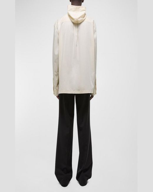 Helmut Lang White Cotton Hoodie Shirt for men