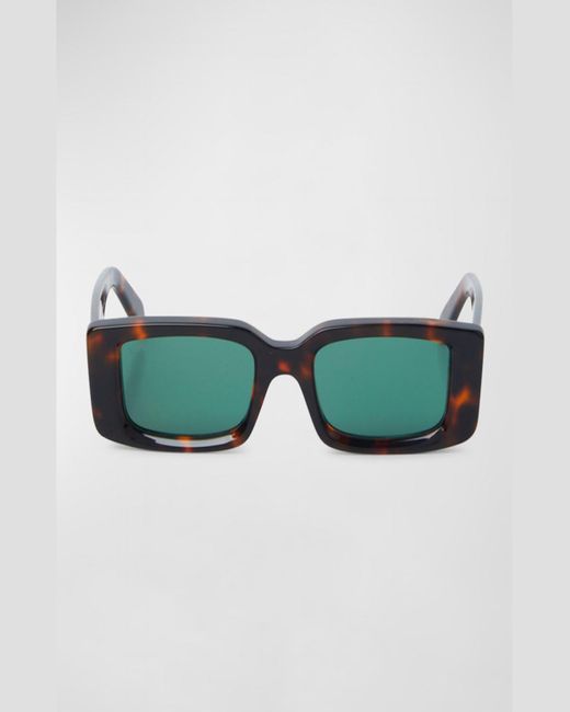 Off-White c/o Virgil Abloh Blue Arthur Rectangle Sunglasses for men