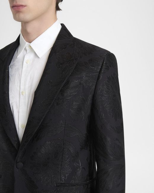 Versace Black Apos;S Jacquard Evening Jacket for men