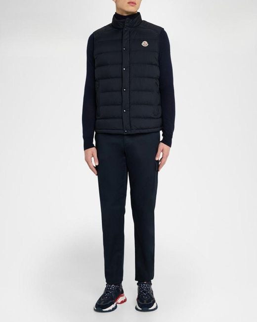 Moncler Blue Apos;S Barthe Down Vest for men