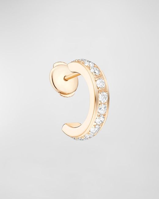 Piaget White Possession 18k Rose Gold Diamond Single Earring