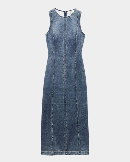 Rag & Bone Blue Mirmar Ponte Midi Dress