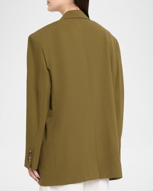 MICHAEL Michael Kors Green Ryan Stretch Wool Blazer