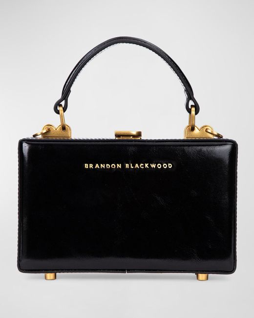 Brandon Blackwood Black Kendrick Slim Trunk Top-handle Bag