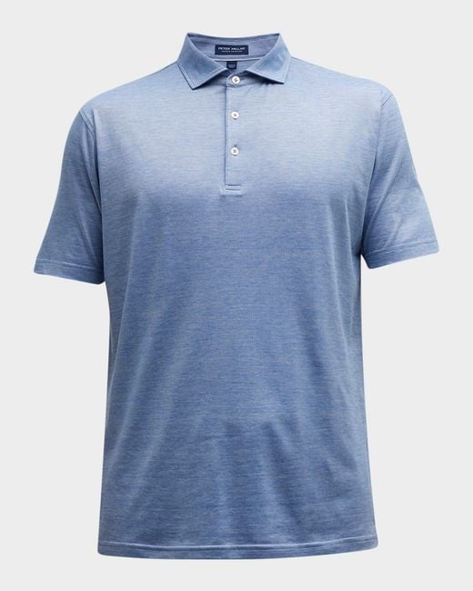 Peter Millar Blue Apos;S Excursionist Flex Polo Shirt for men