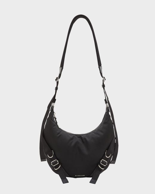 Givenchy Black Voyou Nylon Crossbody Bag for men