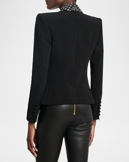 Balmain Black Embroidered 6-Buttons Jacket