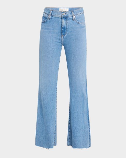 FRAME The Icon Flare Jeans in Blue | Lyst