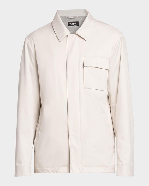 Kiton Natural Apos;S Shirt Jacket for men