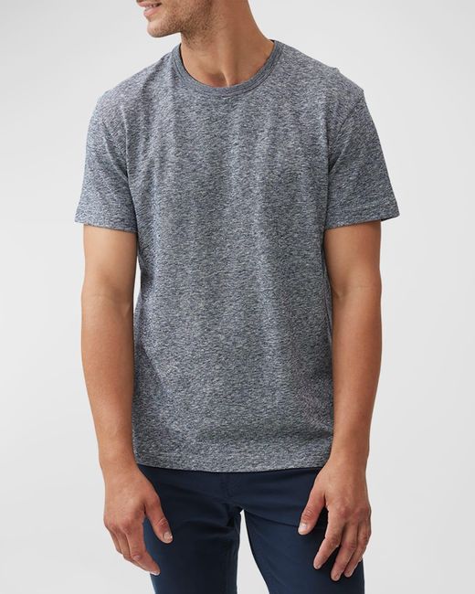 Rodd & Gunn Gray Fairfield Turkish Cotton And Linen Melange T-Shirt for men