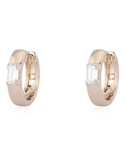 Kastel Jewelry White Baguette Diamond Earrings