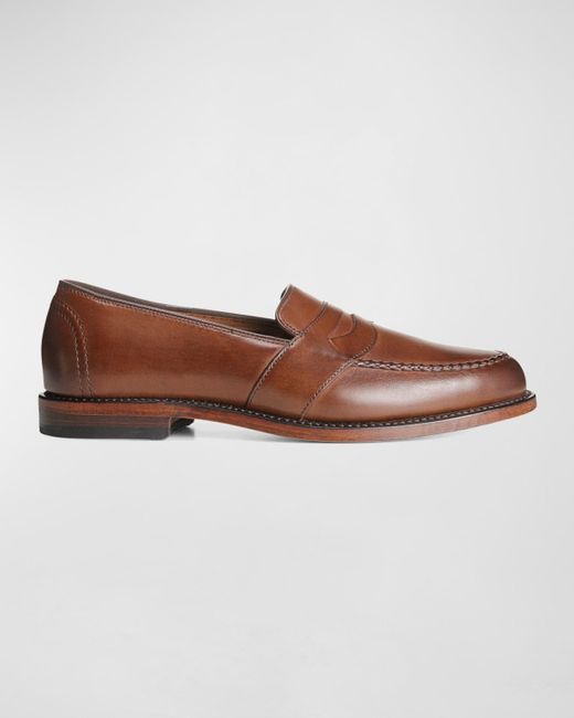Allen Edmonds Brown Randolph Leather Penny Loafers for men