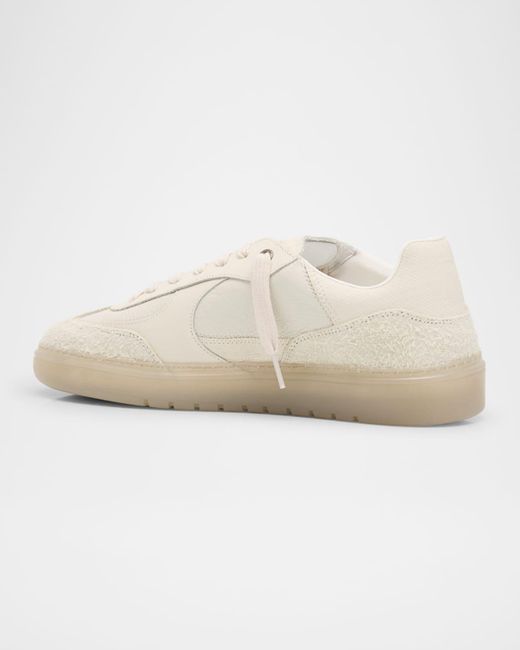 Represent White Virtus Mixed-Leather Sneakers for men