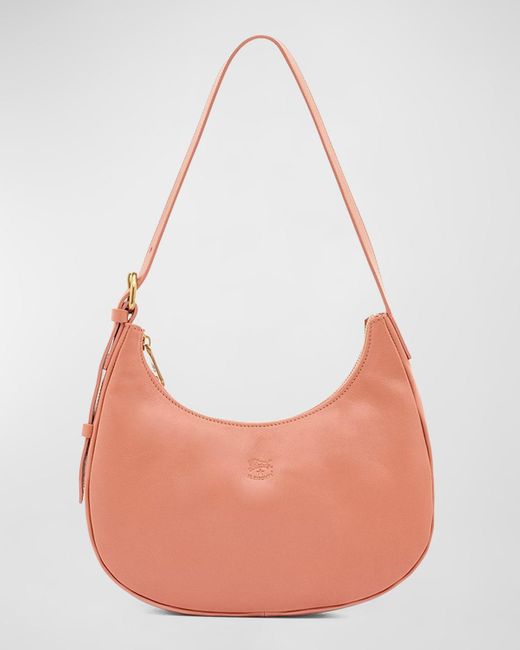 Il Bisonte Pink Belcanto Small Zip Shoulder Bag