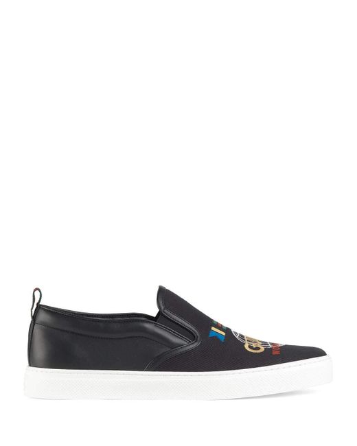 gucci dublin slip on sneakers