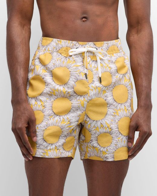 Onia Orange Charles 5 Liberty Sunshine Swim Shorts for men