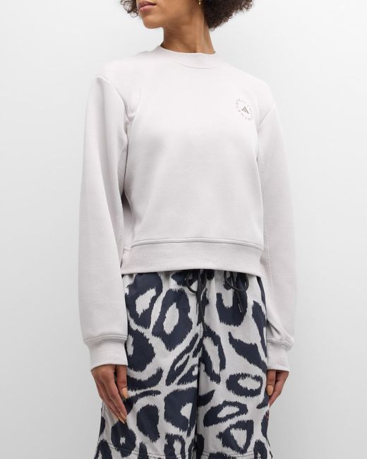 Adidas By Stella McCartney White Sportswear Crewneck Sweatshirt