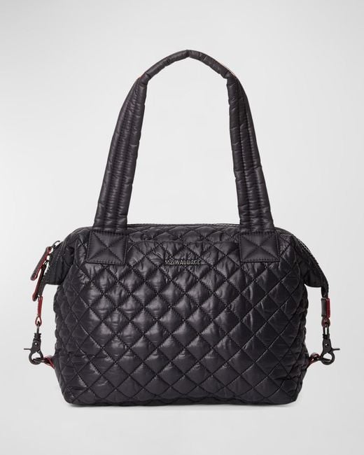 MZ Wallace Black Sutton Deluxe Medium Top-Handle Bag