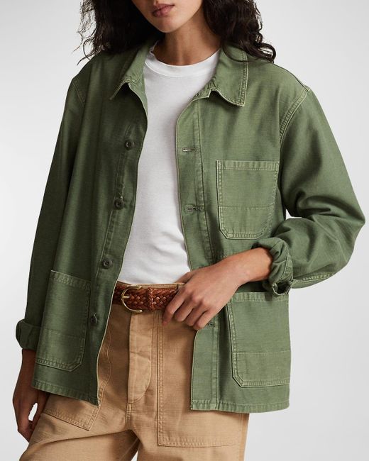 Polo Ralph Lauren Green Cotton Chore Jacket