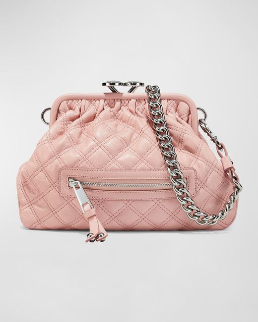 Marc Jacobs Pink Re-Edition Quilted Leather Little Stam Bag