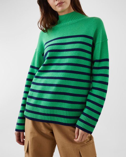 Rails Green Sasha Striped Sweater