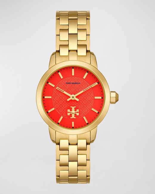 Tory Burch Metallic The Tory Tone Stainless Steel Watch