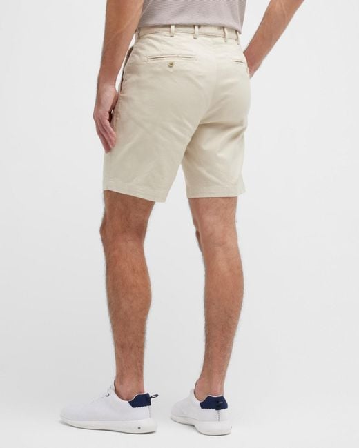 Peter Millar Natural Apos;S Pilot Flat Front Shorts for men