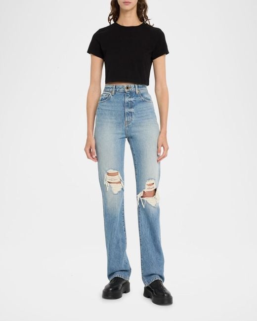 Re/done Black Micro Tee