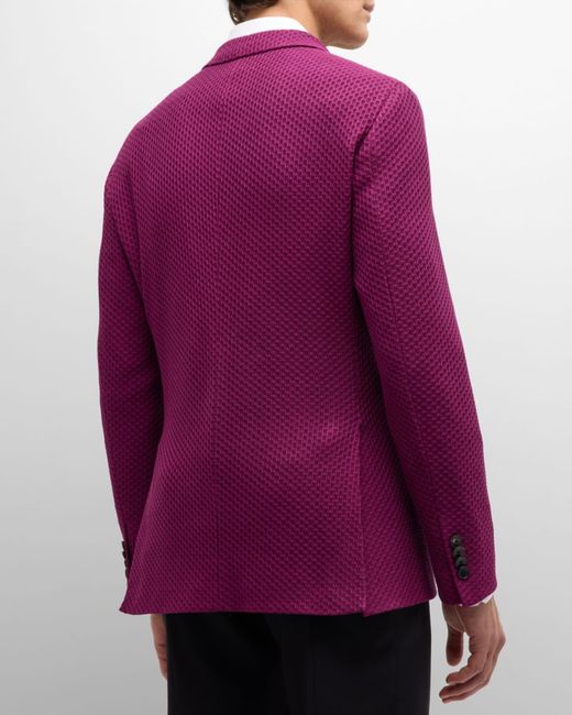 Etro Purple Apos;S Basic Textured Blazer for men