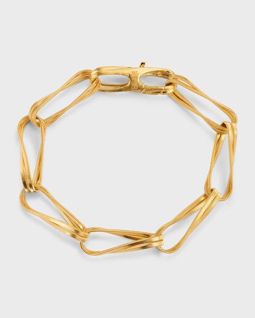 Marco Bicego Metallic 18k Yellow Gold Marrakech Onde Double Link Bracelet