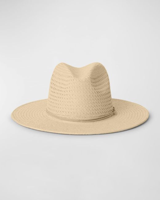 BTB Los Angeles Natural Wendy Straw Fedora Hat