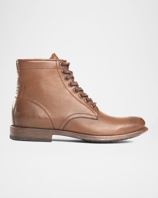 Frye Brown Tyler Leather Ankle Boots for men