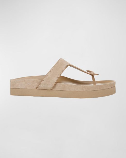 Vince White Frankie Leather Sandals
