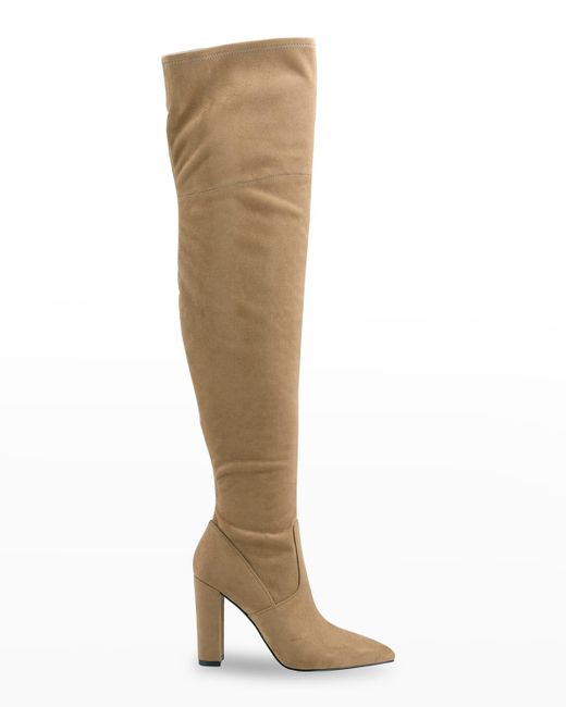 Marc Fisher Garalyn Over-the-knee Boots in Natural | Lyst