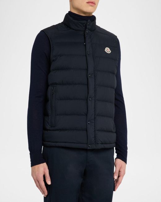 Moncler Blue Apos;S Barthe Down Vest for men