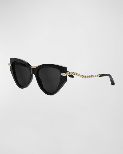 BVLGARI Black Serpenti Cat-eye Sunglasses