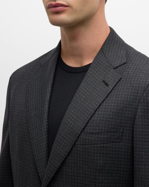Brioni Black Apos;S Wool Houndstooth Suit for men