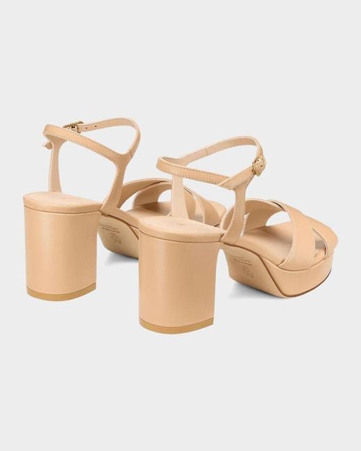 Stuart Weitzman Natural Dayna Platform 80 Sandals